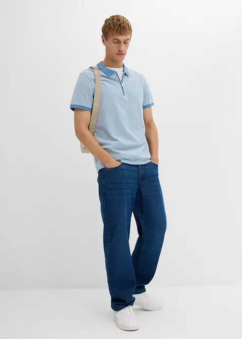 Piqué poloshirt met een rits, bonprix