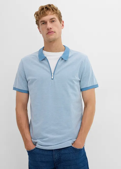 Piqué poloshirt met een rits, bonprix