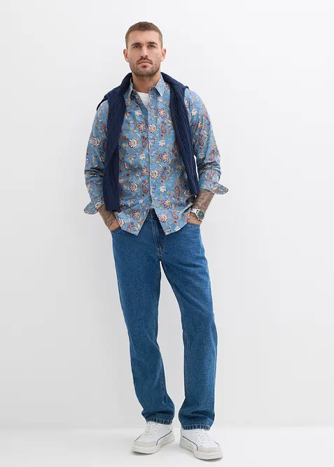 Business overhemd van puur katoen, slim fit, bonprix