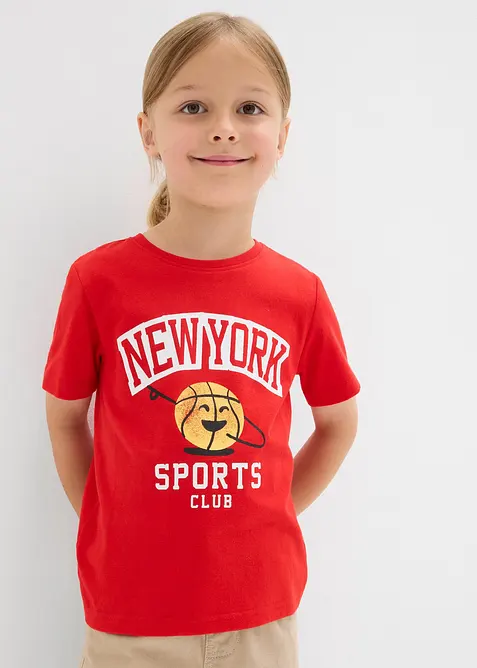 T-shirt van biologisch katoen (set van 2), bonprix