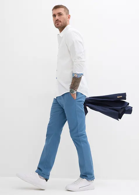 Business overhemd met contrasterende details van puur katoen, regular figt, bonprix