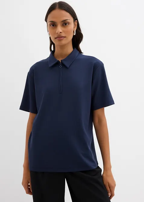 Poloshirt van viscosemix, bonprix