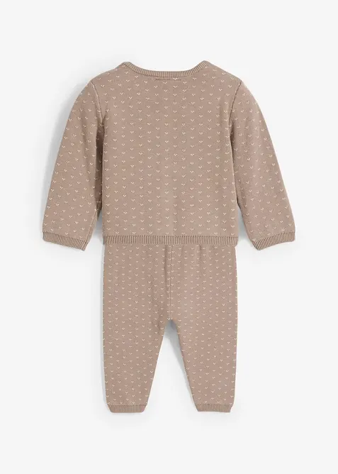 Jasje en broek in een katoenmix (2-dlg. set), bonprix