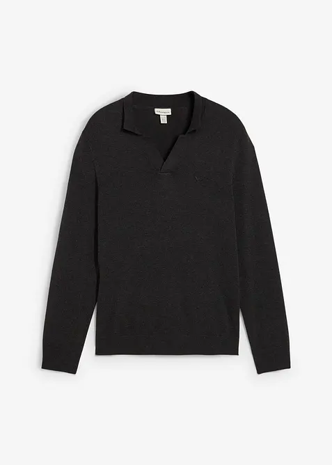 Fijn gebreide trui met katoen, bonprix