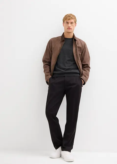 Fijn gebreide trui met katoen, bonprix