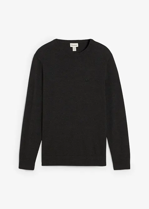 Fijn gebreide trui met katoen, bonprix