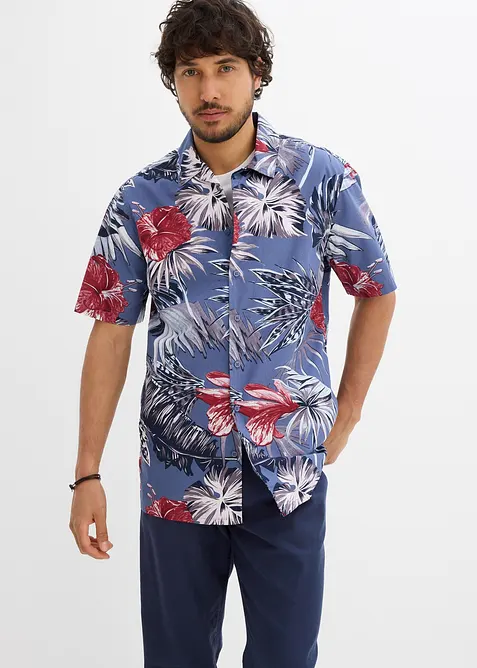 Overhemd met korte mouwen van biologisch katoen, bonprix