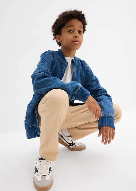 Spijkerbomber van puur katoen in blousonmodel, bonprix