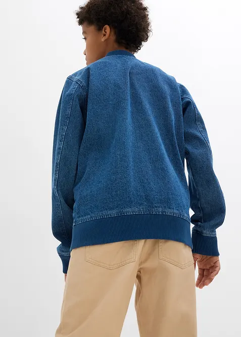 Spijkerbomber van puur katoen in blousonmodel, bonprix