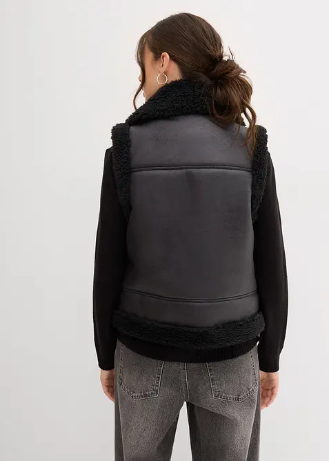Imitatieleren bodywarmer, bonprix