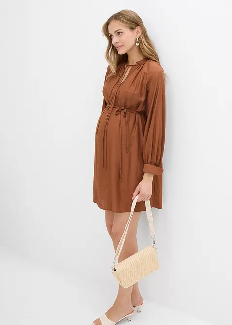 Zwangerschapsjurk met voedingsfunctie van soepele viscose, bonprix