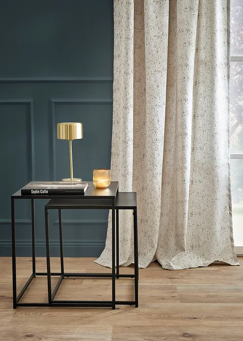 Jacquard gordijn met glans (1 stuk), bonprix