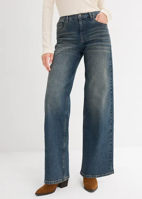 Wide leg jeans, high waist, bonprix