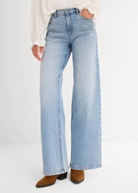 Wide leg jeans, high waist, bonprix