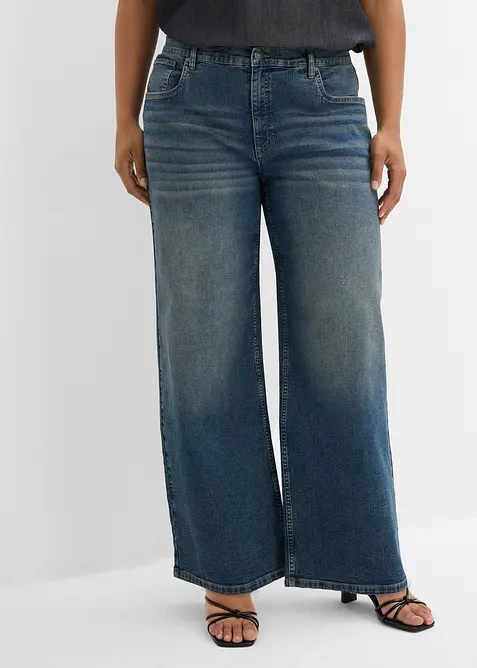 Wide leg jeans, high waist, bonprix