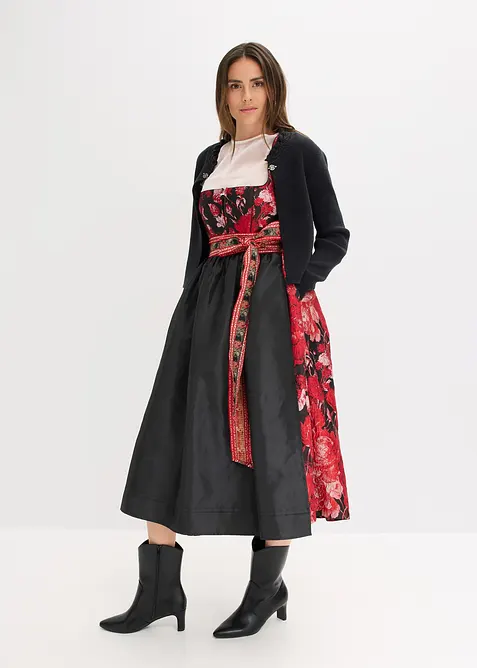 Dirndl met schort met borduursel (2-dlg. set), bonprix