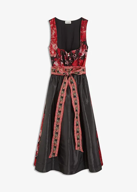 Dirndl met schort met borduursel (2-dlg. set), bonprix