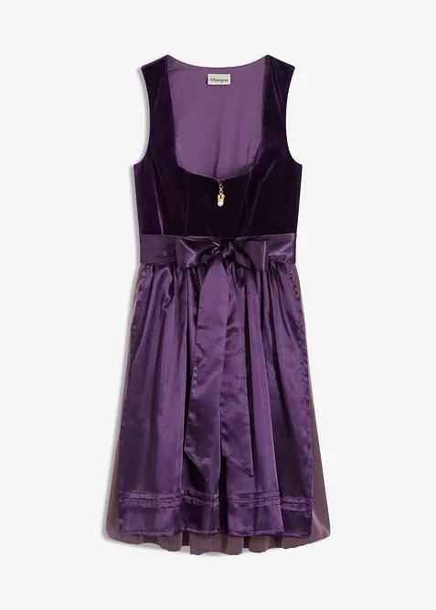 Dirndl met fluweel in midi lengte (2-dlg. set), bonprix