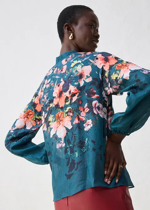 Tuniekblouse van ramie, bonprix