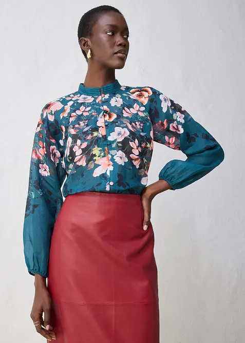 Tuniekblouse van ramie, bonprix