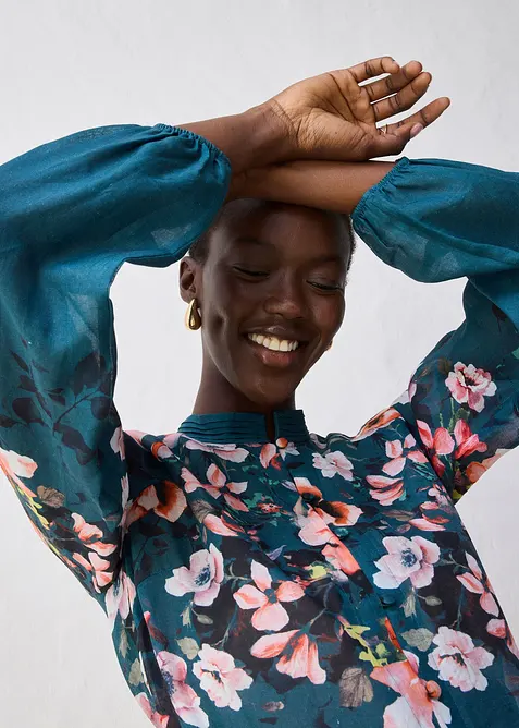 Tuniekblouse van ramie, bonprix