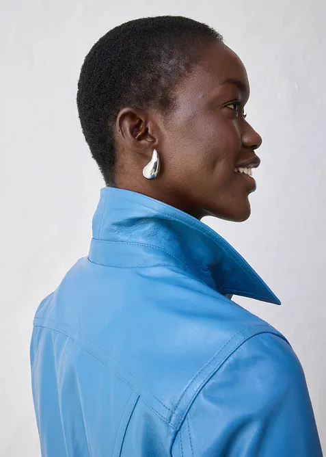 Leren jas van lamsnappa, bonprix