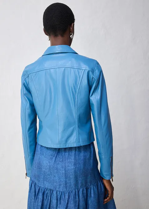 Leren jas van lamsnappa, bonprix