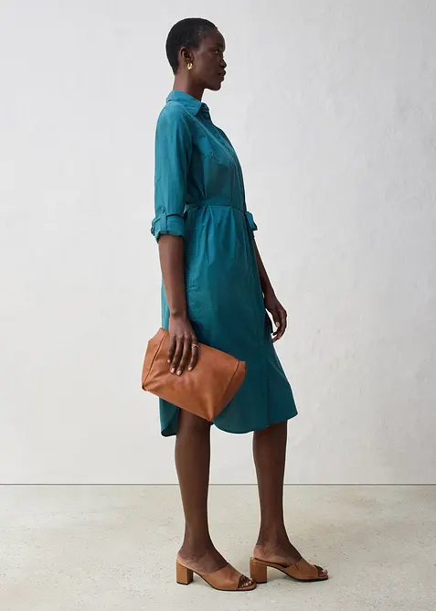 Overhemdjurk met zijde, bonprix