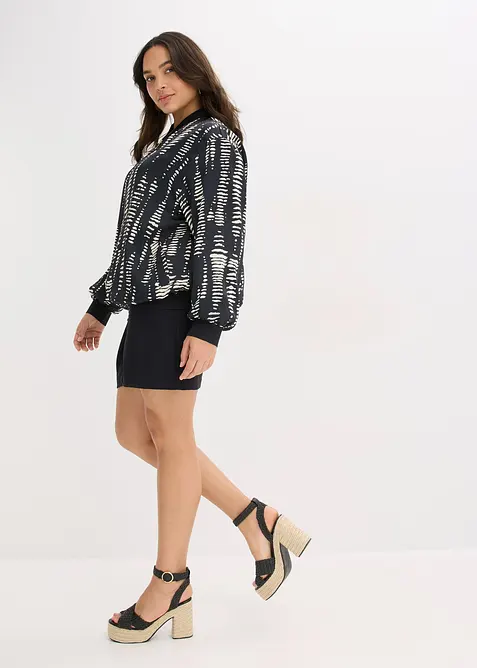 Bomber van soepelvallend satijn, bonprix