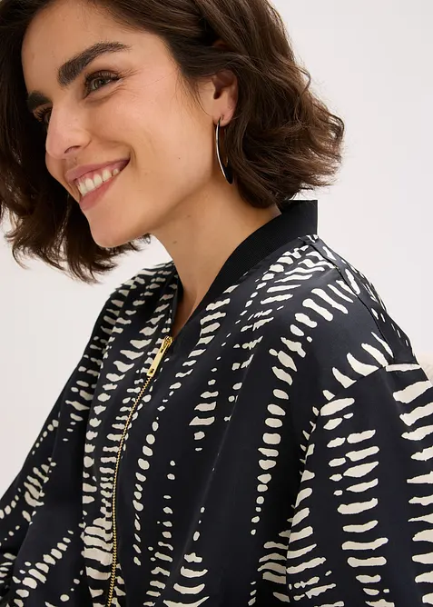 Bomber van soepelvallend satijn, bonprix