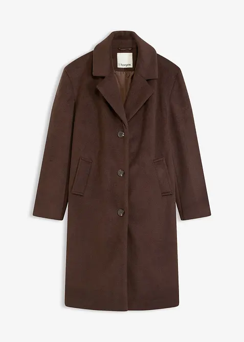 Korte coat in wollen look, bonprix