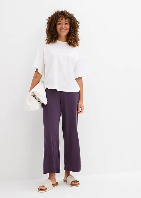 Kort oversized shirt van zwaar biologisch katoen, bonprix