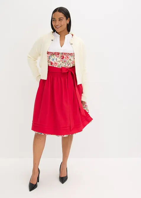 Dirndl met schort met borduursel (2-dlg. set), bonprix