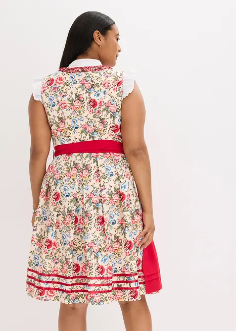 Dirndl met schort met borduursel (2-dlg. set), bonprix