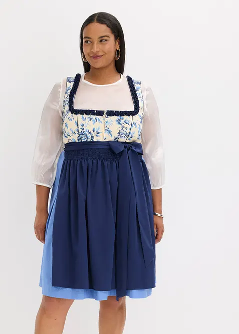 Dirndl met geborduurde schort (2-dlg. set), bonprix