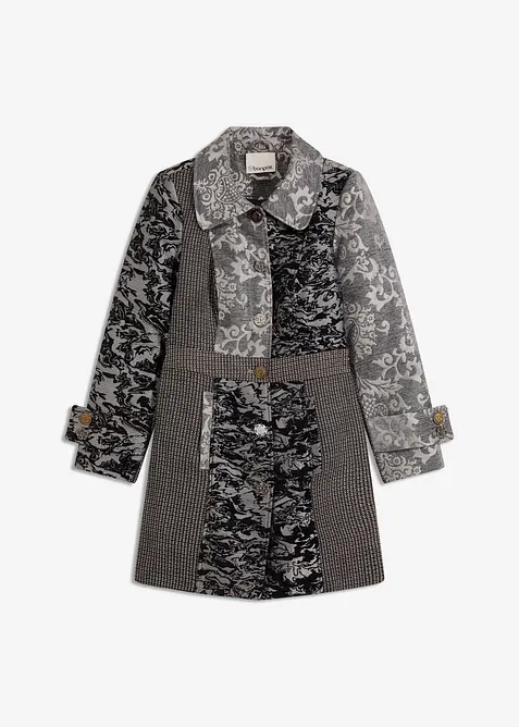 Korte jas met jacquard patroon, bonprix