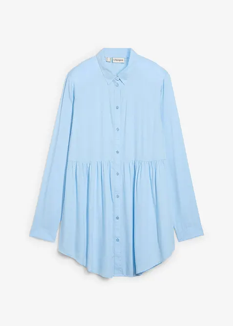 Lange blouse met knoopsluiting van viscose, bonprix