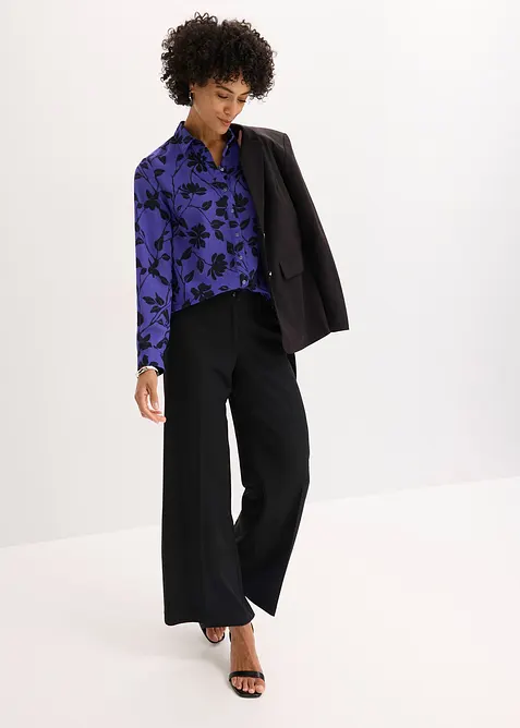 Gedessineerde blouse van chiffon, bonprix