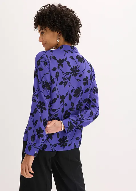 Gedessineerde blouse van chiffon, bonprix