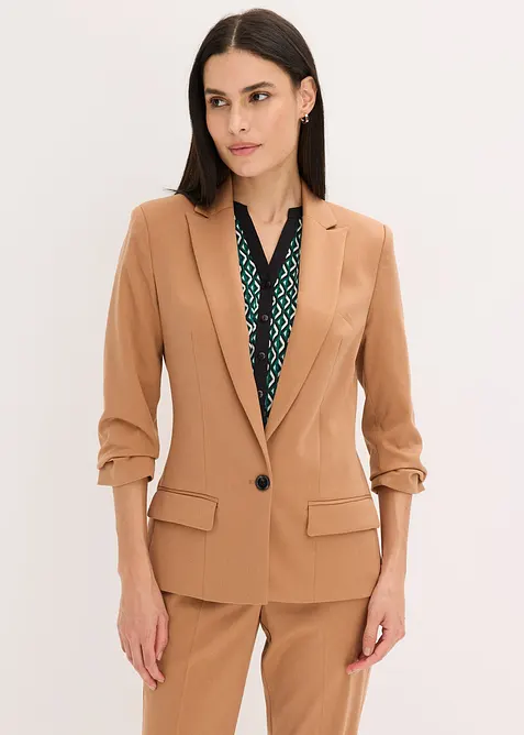 Blazer met gedrapeerde mouwen, bonprix