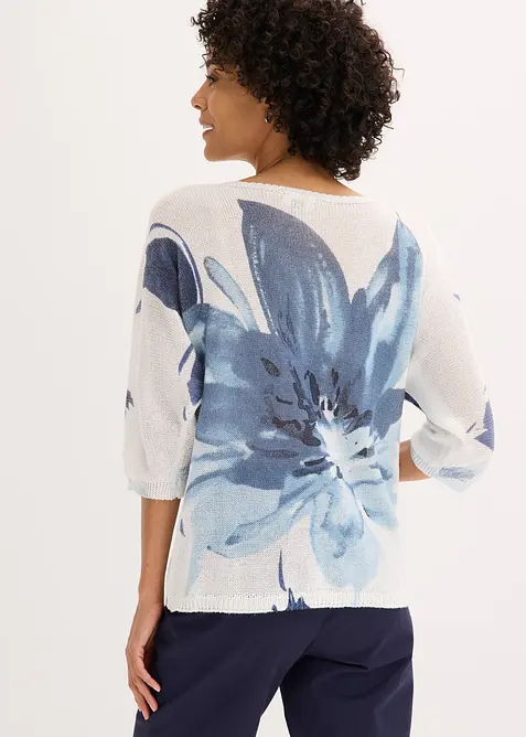 Trui met bloemenprint, bonprix