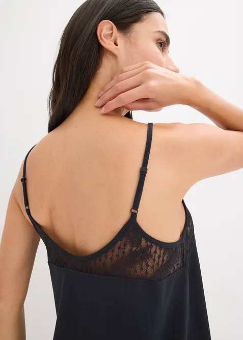 Nachthemd met spaghettibandjes van modal, bonprix