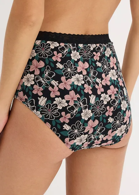 Tailleslip met biologisch katoen (set van 4), bonprix