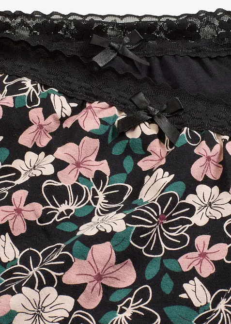 Tailleslip met biologisch katoen (set van 4), bonprix