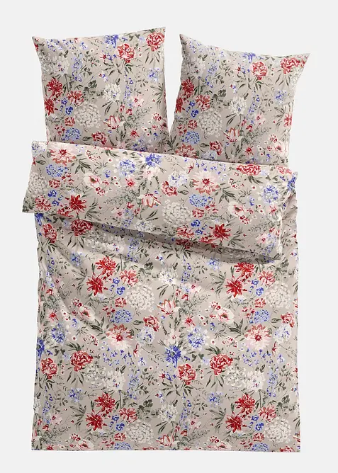 Dekbedovertrek met bloemmotief, bonprix
