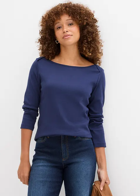 Oversized shirt van biologisch katoen, bonprix