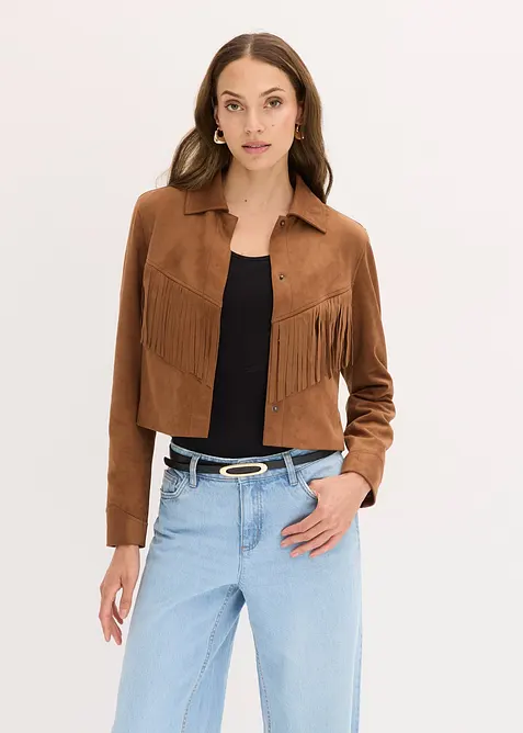 Imitatieleren jas in wildleder look, bonprix