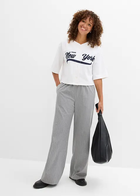 Oversized sweater in een zachte katoenmix, bonprix