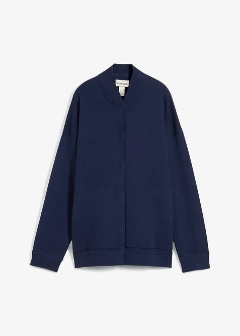 Oversized vest met merinowol, bonprix