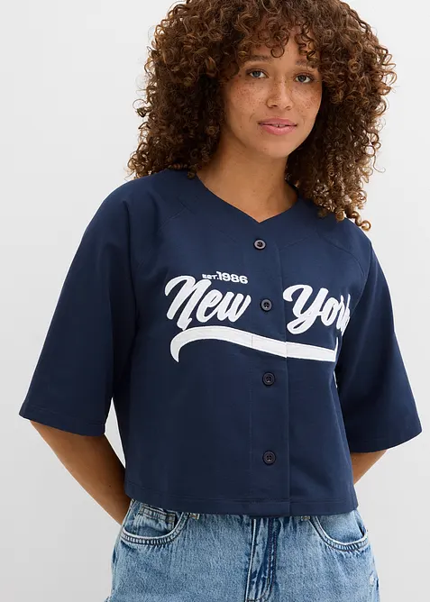 Oversized sweater in een zachte katoenmix, bonprix